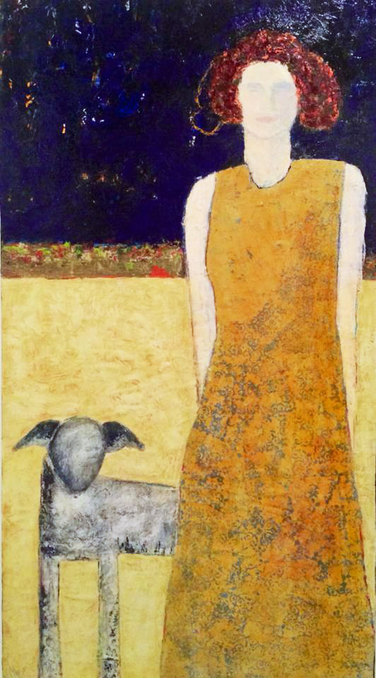 Lizzy & Jupiter Paint & Palette Knife Acrylic on panel