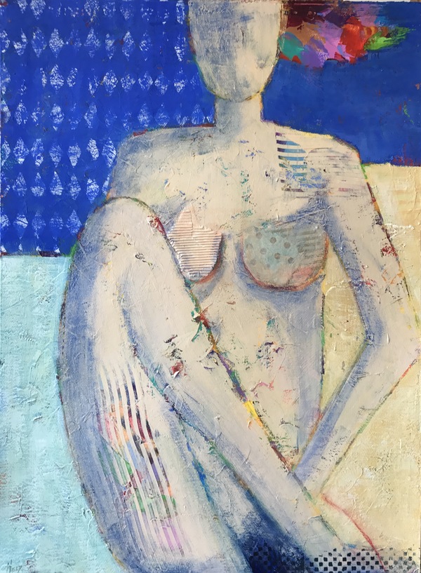 I Am Woman - III Paint & Palette Knife Acrylic with mixed media on panel