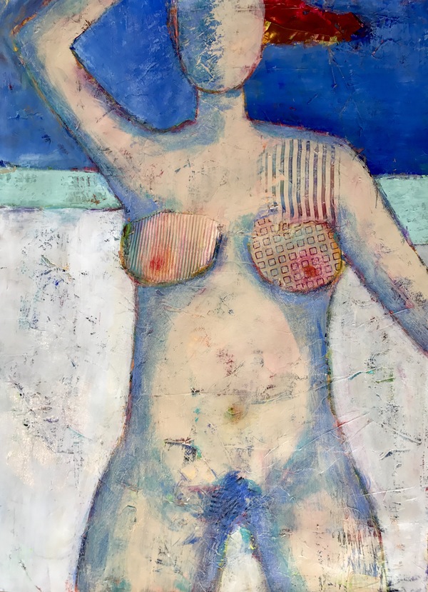 I Am Woman - I Paint & Palette Knife Acrylic with mixed media on panel