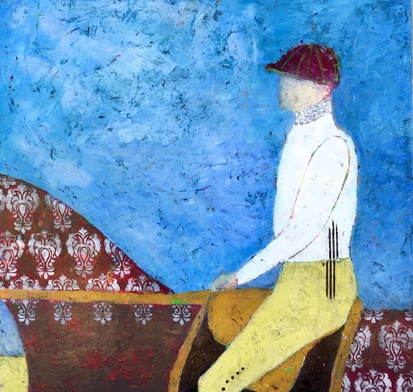 Stewart & Damsel Paint & Palette Knife Acrylic on panel