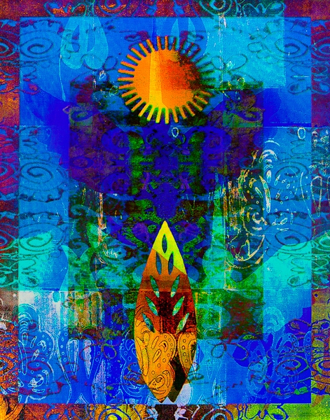 Hummingbird No. 10 - SOLD OUT HUMMINGBIRDS Resin Pigment Print on Bamboo