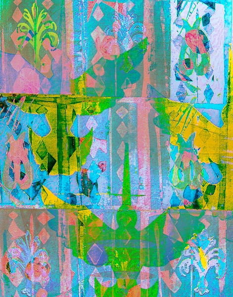 Hummingbirld No. 8 HUMMINGBIRDS Resin Pigment Print on Bamboo