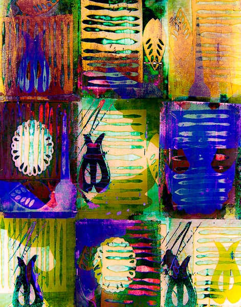 Hummingbird No. 4 HUMMINGBIRDS Resin Pigment Print on Bamboo