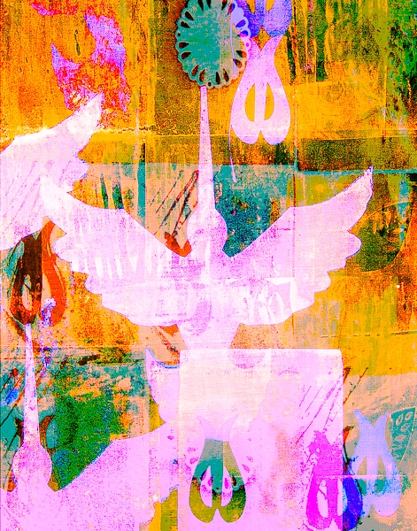 Hummingbird No. 1 HUMMINGBIRDS Resin Pigment Print on Bamboo
