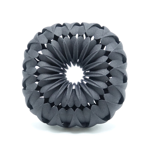 Chris Irick  Contemporary Mourning Brooch Series 3d printed laser sintered nylon, stainless steel pin stem