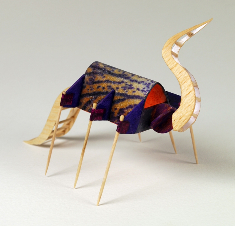 Christopher Croft Insect Studies Modelling Spruce, Toothpicks, Balsa Wood, Cloth, Acrylic Paint