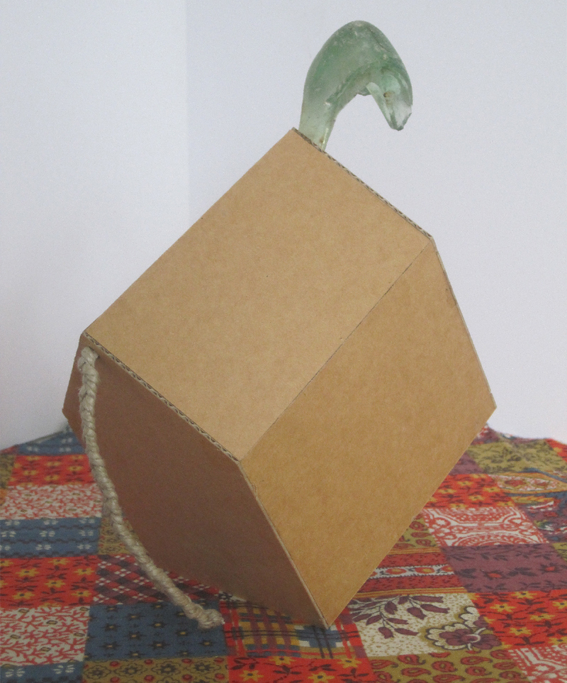 Christopher Croft Wild Houses Old Green Glass, Plaited String, Corrugated Packing Card