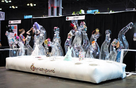 christybomb installation shots Custom inflatable for inaugural RuPaul's DragCon