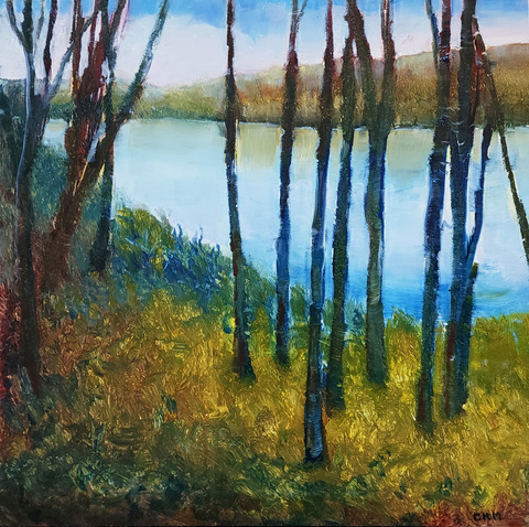 Cynthia K Mullins Landscapes oil on acp