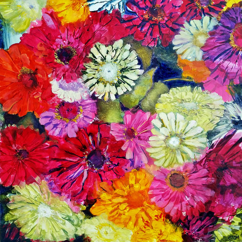  Archives oil on watercolor, sealed