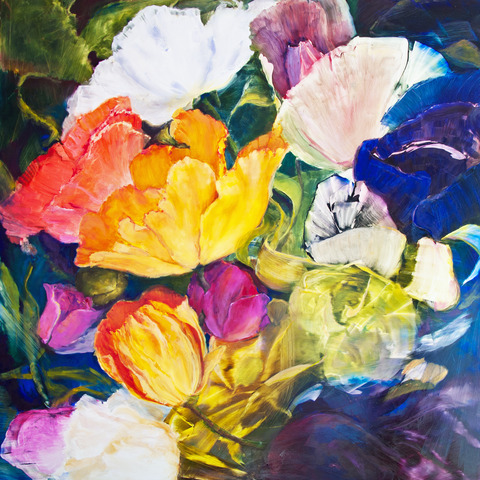  Archives oil on board