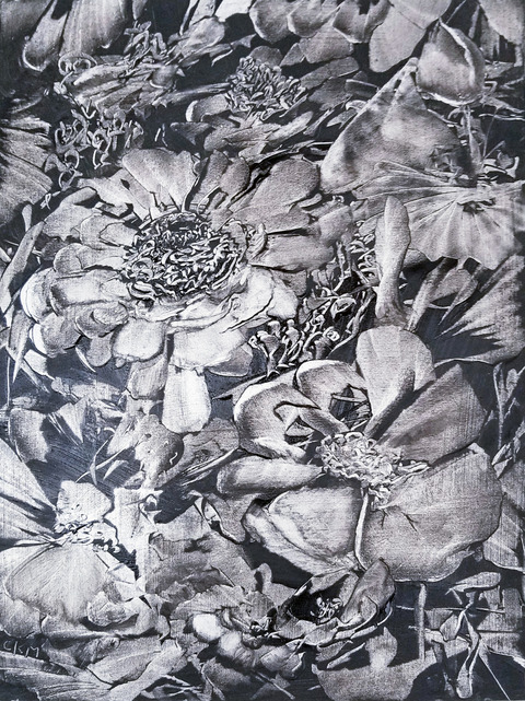  Archives oil and acrylic on paper, sealed