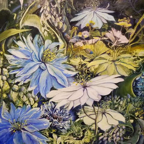  Archives oil on board