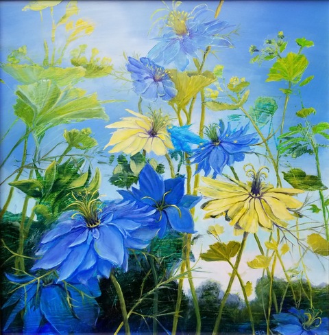  Archives oil over acrylic ink