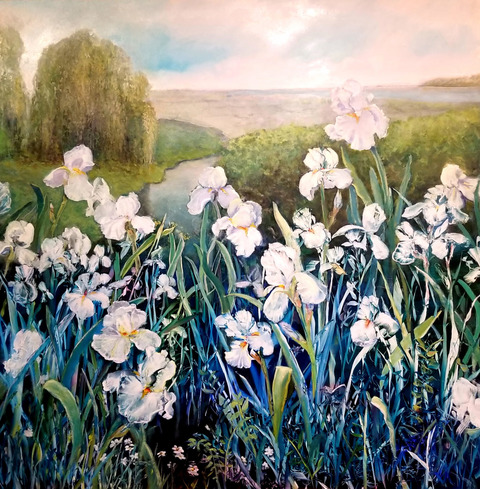  Archives oil over acrylic ink on aluminum board