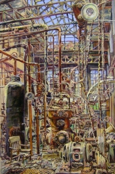 Cindy Tower "Workplace Paintings" Oil on canvas