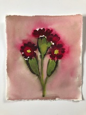 Claire Milah Libin  Flowers 2019 Watercolor and ink on paper watercolor + ink on paper