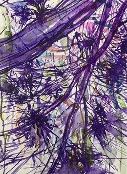 CLAIRE McCONAUGHY Watercolors 2022 watercolor on paper