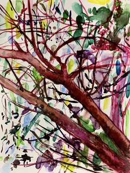 CLAIRE McCONAUGHY Watercolors 2022 watercolor on paper