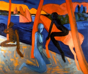 Claire Rosenfeld Figures oil on canvas