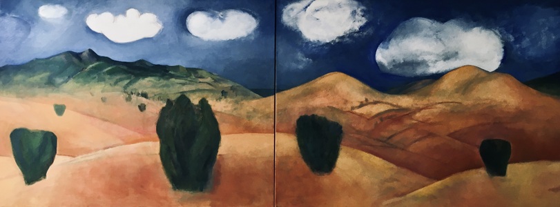 Claire Rosenfeld Landscapes Oil on canvas