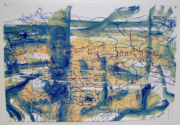 Claudia Ryan Archive 1975-2009 watercolor and ink on paper