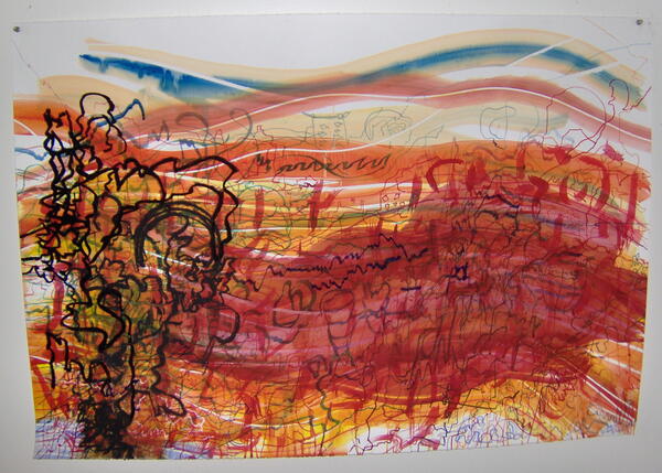 Claudia Ryan Archive 1975-2009 watercolor, pastel and ink on paper
