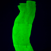  Despairing Adolescent 3D printed, cast yellow uranium glass