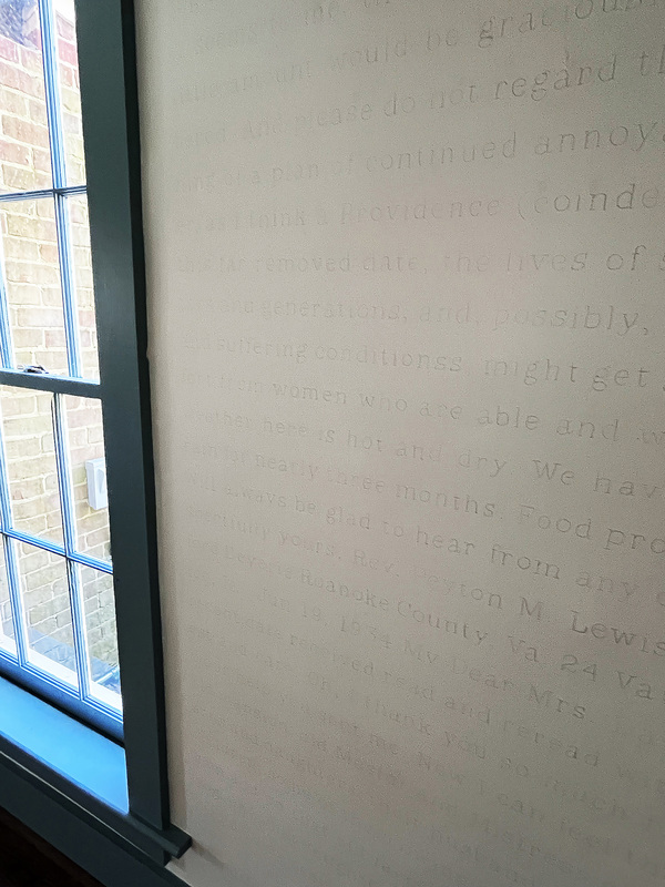 Clover Archer  Copenhaver Scholar in Residence (2024-2025) graphite on plaster wall