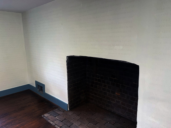 Clover Archer  Copenhaver Scholar in Residence (2024-2025) graphite on plaster wall