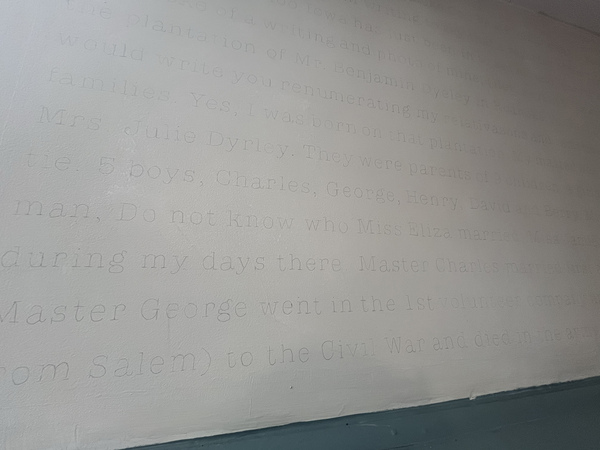 Clover Archer  Copenhaver Scholar in Residence (2024-2025) graphite on plaster wall