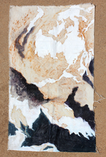 COLLEEN O'BRIEN LAND ARTS 2012 Crushed Rock and Oil on on Canvas