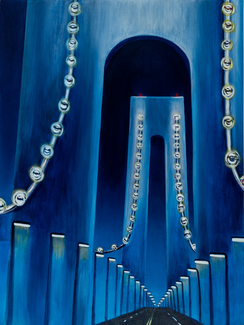 Connie Manna GROWING UP BRONX Acrylic on Canvas 