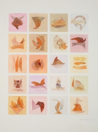 Constance Kiermaier Collages Mixed Media on Watercolor paper