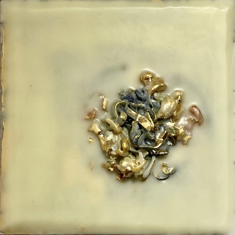 Constance Vallis Intricacy encaustic on panel