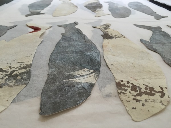 Constance Vallis PROCESS MIXED MEDIA Intaglio, ink, silver pigment on paper