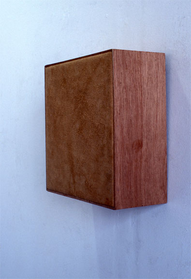 Marcia Cooper The BOX SERIES Suede & Wood