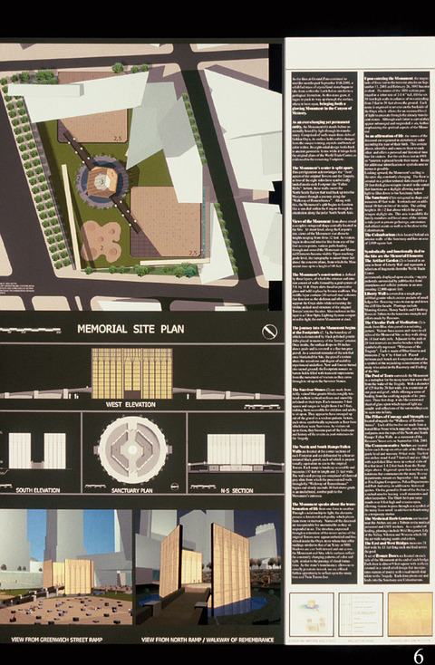 Marcia Cooper WTC Memorial, Drawing, LMCC Proposal, 2003 Onyx, bluestone, sand, pebbles, LED lighting, concrete