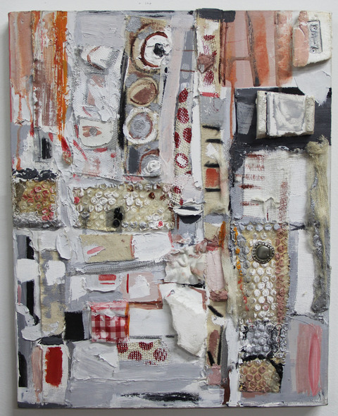 Marcia Cooper EARLY WORKS Mixed media with metal, plastic, fabric and paints
