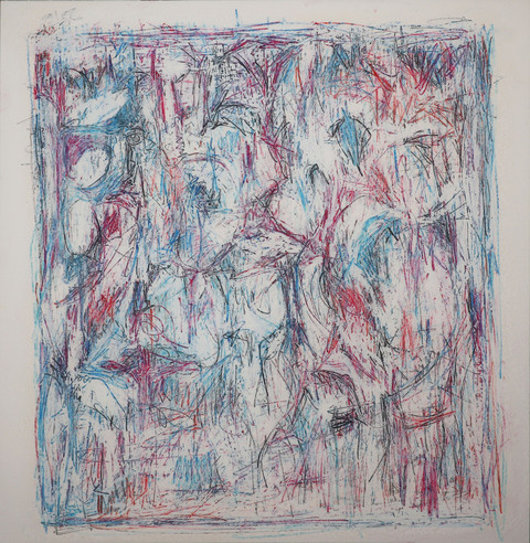  STRUCTURAL SHIFTS Oil crayon and color pencil on paper