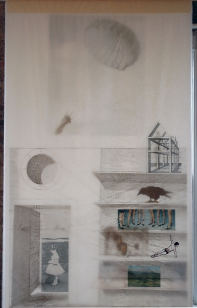 Cristina de Gennaro Pentimenti Drawings Gouache, charcoal, pencil, archival ink jet prints on gampi paper.