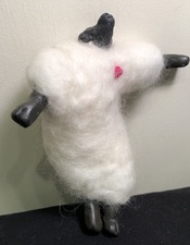 Sandra Maresca Spirit Totems polymer clay and needlefelted wool