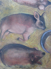 Sandra Maresca Animals  oil on canvas