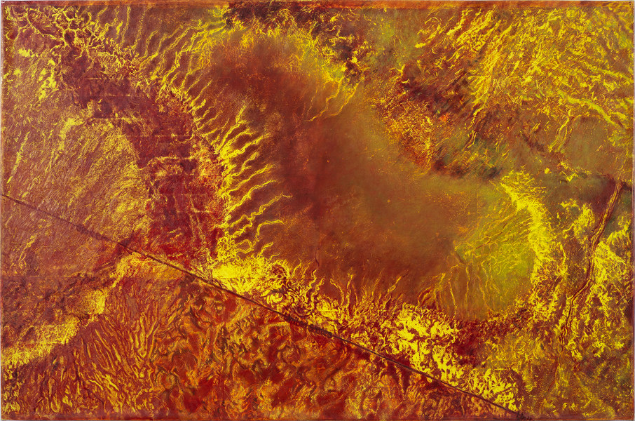 Cynthia Lin Earth (2020-2021) oil paint on mylar