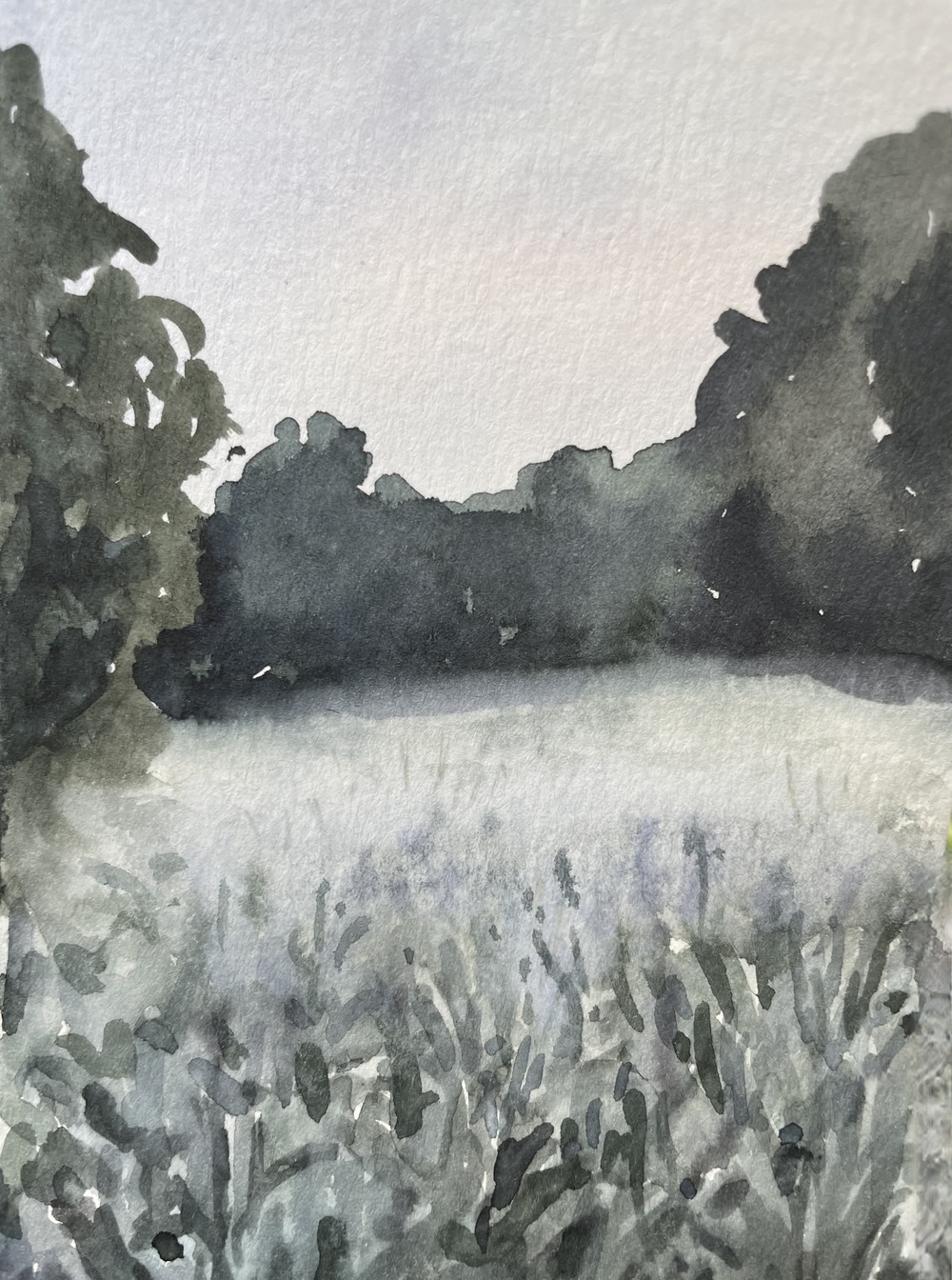 Cynthia MacCollum Strawberry Moon watercolor