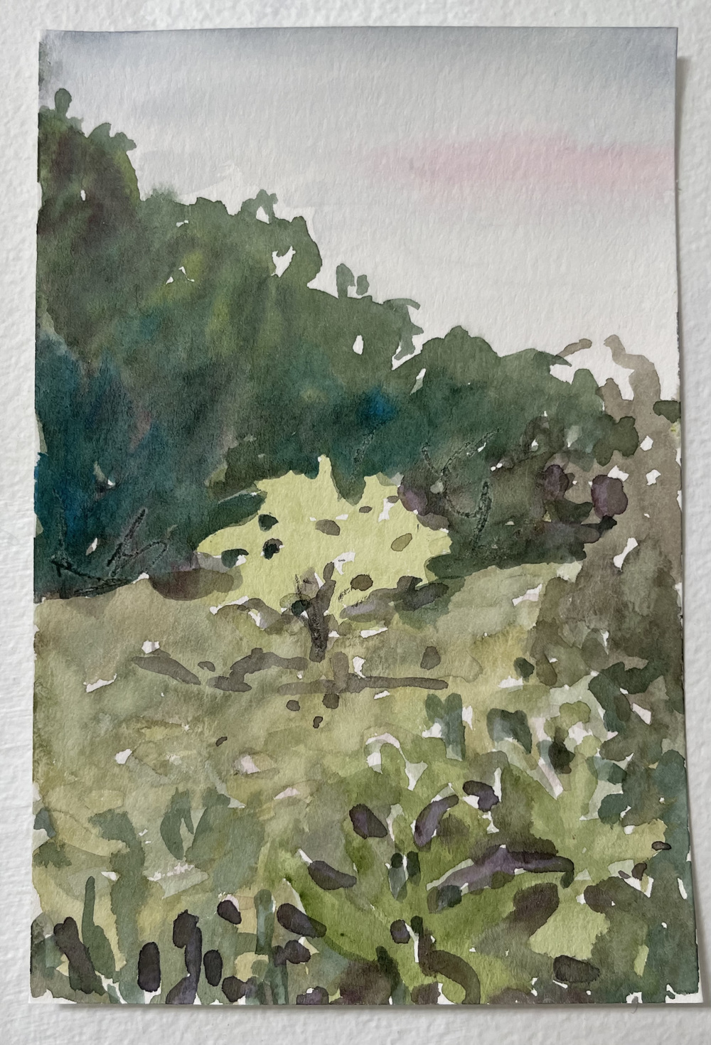 Cynthia MacCollum Strawberry Moon watercolor