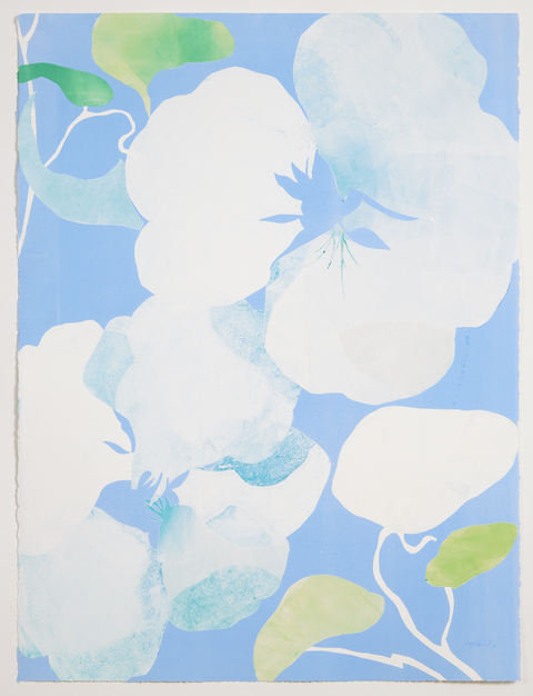 Cynthia MacCollum Flowerpower Oil Based Monotype
