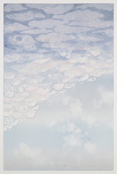 Cynthia MacCollum Clouds Collagraph Monoprint