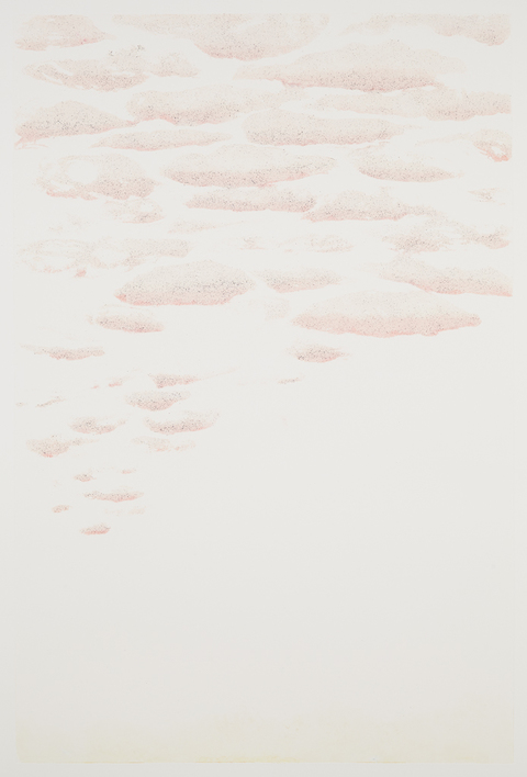 Cynthia MacCollum Clouds Collagraph Monoprint