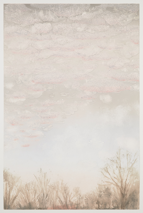 Cynthia MacCollum Clouds Collagraph Monoprint